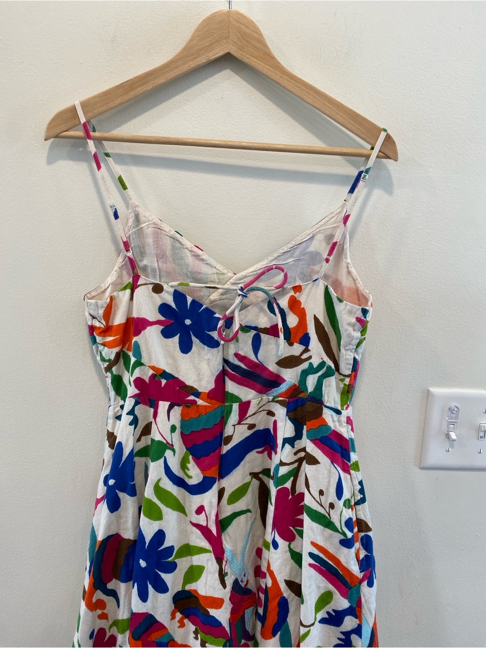 Anthropologie Vanessa Virginia folk art dress embrodiered animals womens size 10 - Picture 8 of 13
